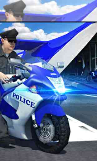 Police Airplane Transport Bike 4