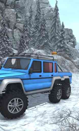 Snow Driving Offroad 6x6 Truck 2
