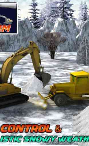 Winter Snow Rescue Excavator 4