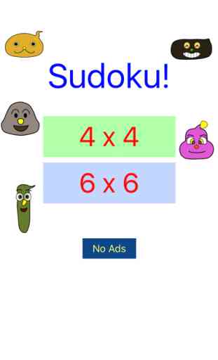 Easy SUDOKU with Faces!? 4x4,6x6,7x7 3
