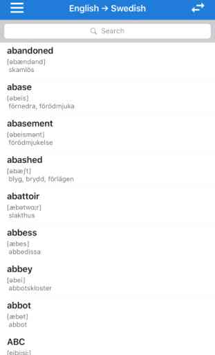 English Swedish Dictionary Offline 1