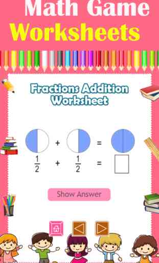 Math in Fractions Games Online 1