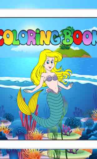 Mermaid Princess Coloring Book For Kids Painting 4