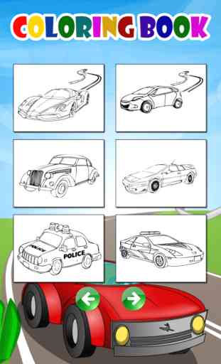 Printable Cartoon Car Coloring Pages For Kids 3