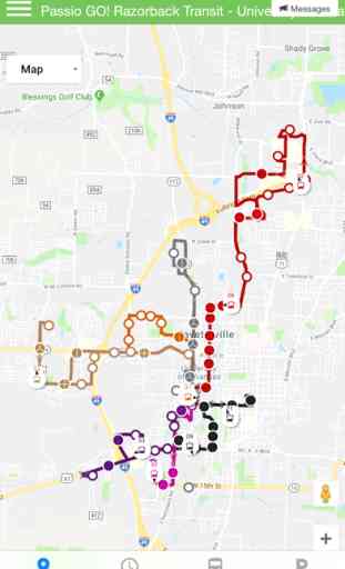 Razorback Transit - Live Maps 1