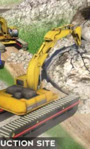 Amphibious Excavator Crane & Dump Truck Simulator 2