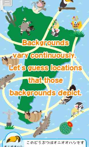 Touch & Move! South American animals - edu App 2