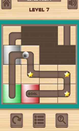 Ball Unblock - Slide the blocks and roll the ball 4