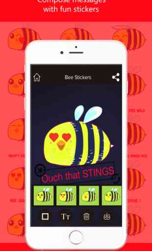 Busy Bee Pun Stickers 1