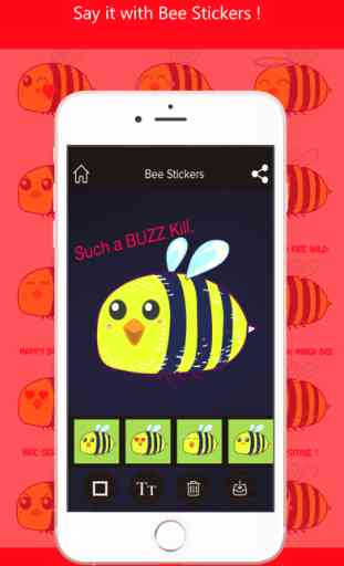 Busy Bee Pun Stickers 2