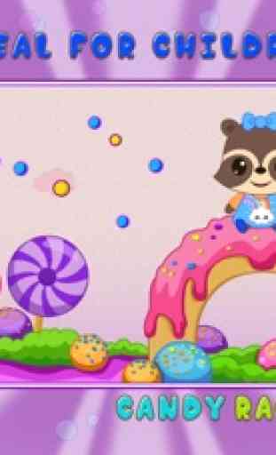 Candy Raccoon: Balloon Games Lite 4