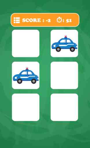 Car Cards Matching Educational Games for Kids 2