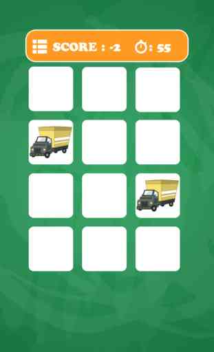 Car Cards Matching Educational Games for Kids 3