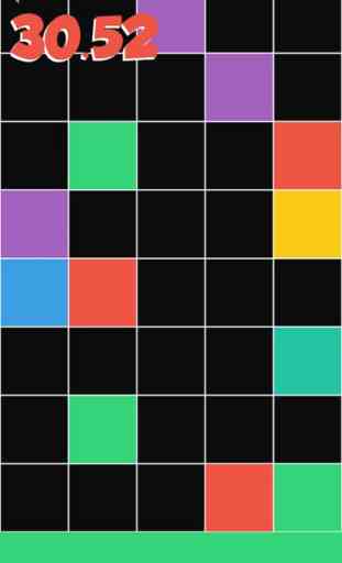 Don't tap any black tile! Touch the lowest colored tile only! Reach the target as soon as possible. 4
