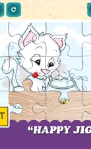 Cats And Dogs Cartoon Jigsaw Puzzle Games 2