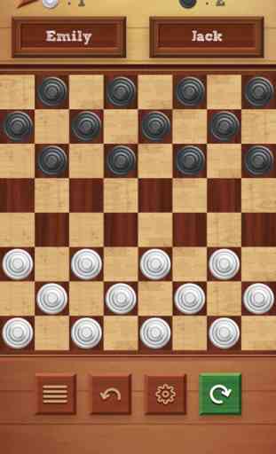 Checkers 2 Players: Online 4