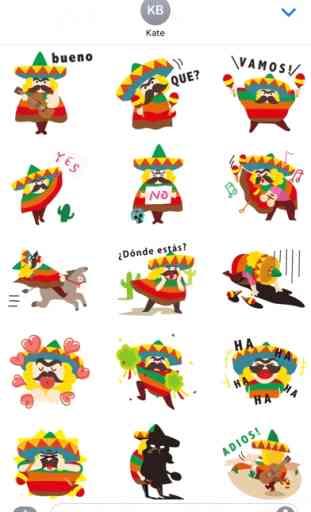 Cheerful Mexican Sticker 1