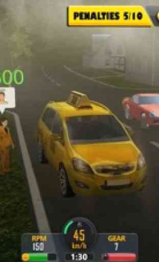 Crazy Hill Speed Taxi Driving 3D 3