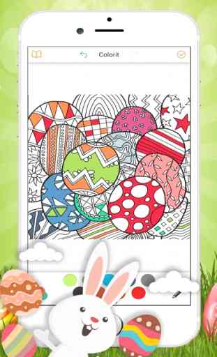 Cute Easter Bunny Coloring Book 1