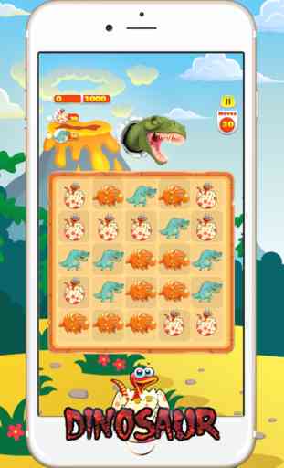 Dinosaur Games Puzzles : Dino Foods Match 1