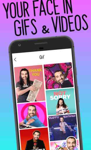 Faces - video, gif for texting 1