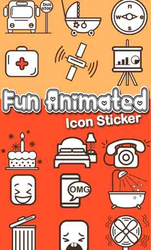 Fun Animated Icon Sticker 1