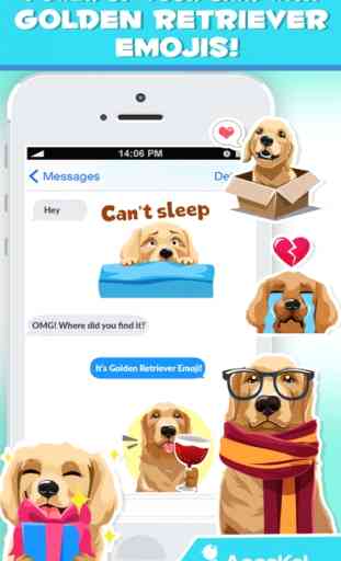 Golden Retriever Dog Emoji 2