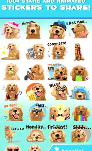 Golden Retriever Dog Emoji 4
