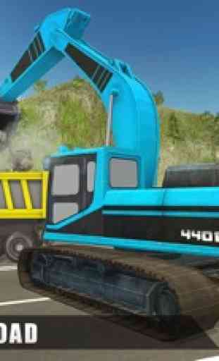 Heavy Excavator Rock Mining 3D 4