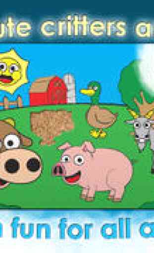 Farm Animal Games and Barnyard Puzzles for Kids HD Free - Best Preschool Activity and Jigsaw Fun for Toddlers and Families 4