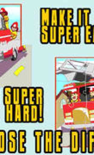 Fireman JigSaw Puzzle - Free Jigsaw Puzzles for Kids with Fun Firetruck and Firemen Cartoons - By Apps Kids Love, LLC 2
