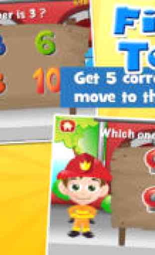 Fireman Toddler School: Free Fun and Educational Mini-Games for Boys and Girls 3