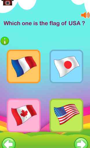 First Step Country : Fun and Learning General Knowledge Geography game for kids to discover about world Flags, Maps, Monuments and Currencies. 2