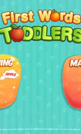 First Words Toddler Tap Learning Free : Learn & Match game for Kids 1