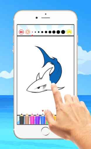 Fish Coloring Book for Children : Learn to color a dolphin, shark, whale, squid and more 3