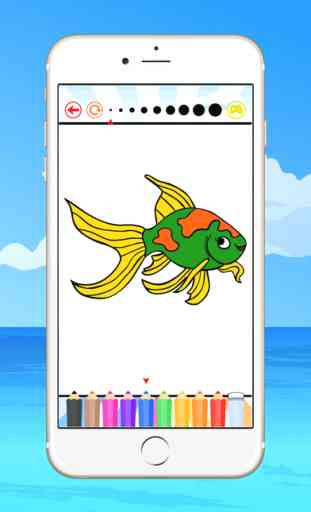 Fish Coloring Book for Children : Learn to color a dolphin, shark, whale, squid and more 4
