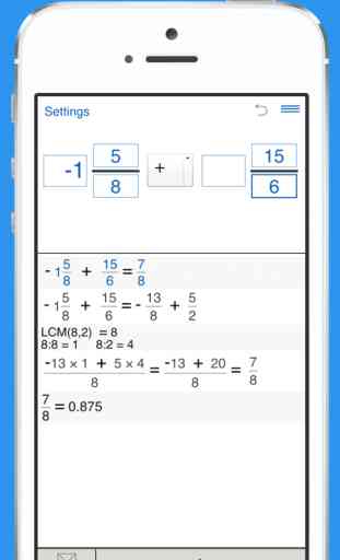 Fraction calculator with steps and fractions math helper to solve fraction problems 2