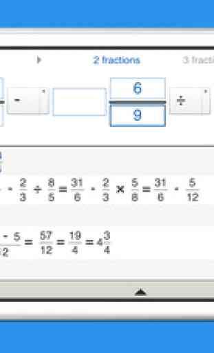 Fraction calculator with steps and fractions math helper to solve fraction problems 4