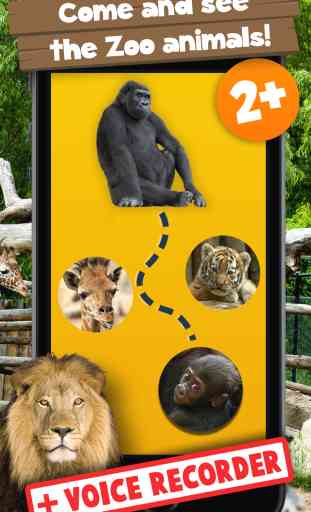 Free Kids Puzzle Teach me Zoo: Learn about funny zoo animals like the lion, the tiger and the monkey 1