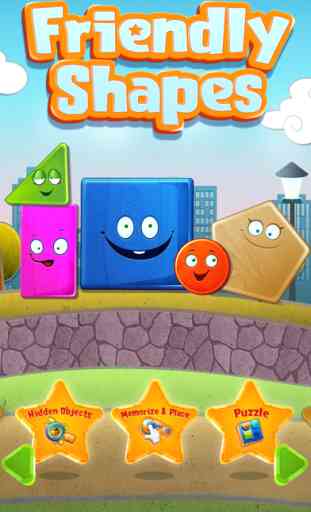 Friendly Shapes - All In One Education Center & Interactive Storybook for Kids 1