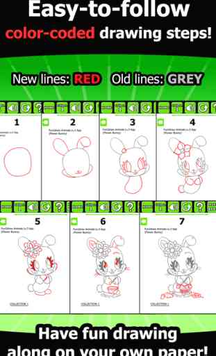 Fun2draw™ Animals Lv3 - How to Draw & Color Stylish Pretty Kawaii Animal Characters 2