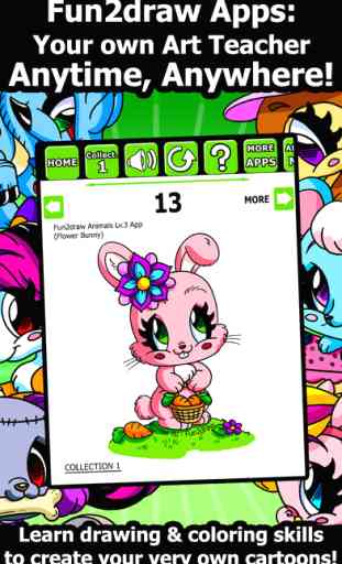 Fun2draw™ Animals Lv3 - How to Draw & Color Stylish Pretty Kawaii Animal Characters 4