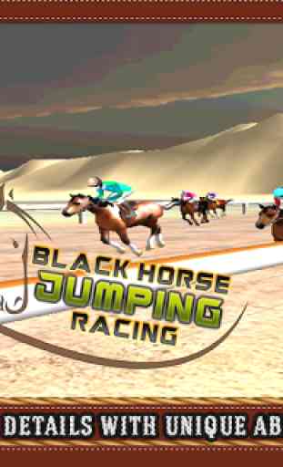 Black Horse Jumping Racing 3D 2