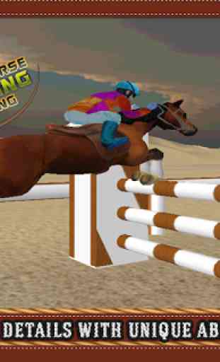 Black Horse Jumping Racing 3D 3