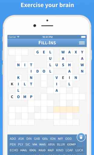 Fill Ins · Word Fit Puzzle 3