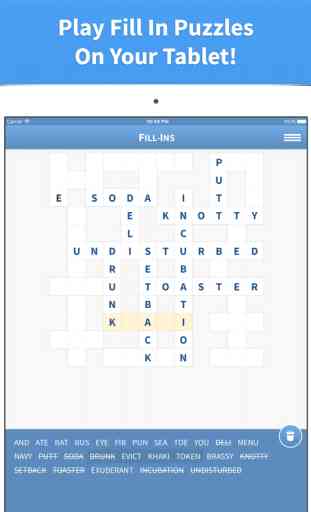 Fill Ins · Word Fit Puzzle 4