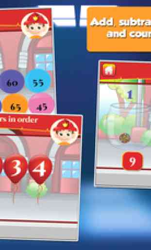 Fire Fighter Kid Goes to School: First Grade Learning Games 2