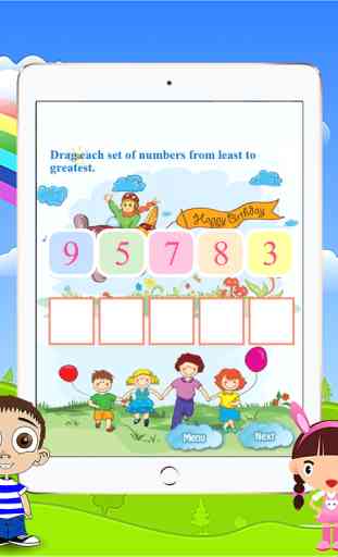 First Fun Ordering Math Games for All Kindergarten 4