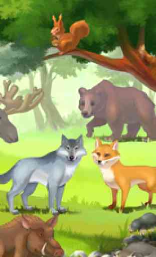 Forest Animals: Interactive Encyclopedia for Kids about European Fauna 1