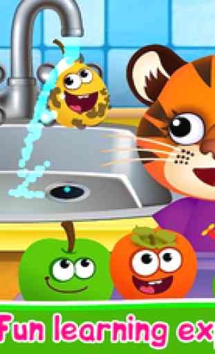 FUNNY FOOD! Learning Games For Toddlers Kids FREE 3
